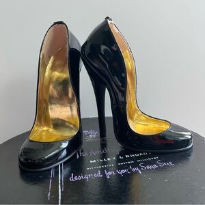 Black Patent Fetish Heels